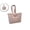Pink, variant on Dvruxg Tote Bag for Women, Single Shoulder Handbag, with Partition and Zipper Ladies Handbag, Suitable for Travel, Work Sport