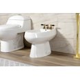 thumbnail image 2 of Kingston Brass KB322AKL Duchess Three-Handle Bidet Faucet, Polished Brass, 2 of 5
