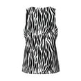 thumbnail image 5 of Gaeub Zebra Men's Athletic Tank Top, Workout Sleeveless Shirts, Running Tank Tops for Gym, Running, Training - X-Large, 5 of 9