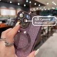 thumbnail image 3 of Compatible with iPhone 14 Pro Max Magnetic Glitter Cute Case, Plating Bling Clear Phone Case with MagSafe for Women Girls Full Camera Protector Back Cover for iPhone 14 Pro Max 6.7 Black, 3 of 11