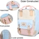 thumbnail image 3 of Mochila Himawari/Mochila impermeable 14.9 Bolso viaje mujeres universit., portátil 14 pulg. estudiantes (HM-38#), 3 of 3