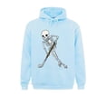 thumbnail image 3 of Camiseta de hockey sobre hielo con esqueleto, camisetas divertidas de Halloween con calaveras, sudaderas con capucha, sudaderas con capucha estilo Harajuku, sudaderas geniales predominantes para hombr, 3 of 4