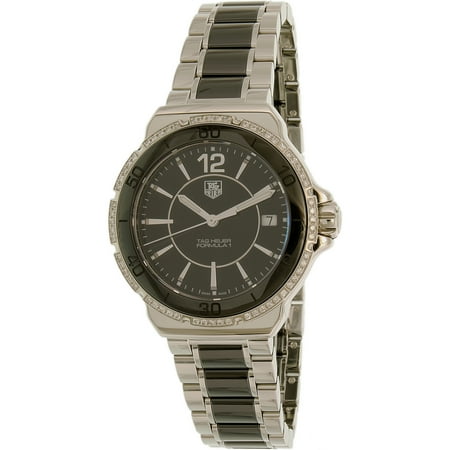 Tag Heuer Women's Formula I WAH1212.BA0859 Black Stainless-Steel Swiss Quartz Watch