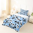 thumbnail image 5 of Manfei Halloween Skeleton Pattern Twin Sheets,Cartoon Cute Floral Bedding,3 Pieces,1 Flat Sheet,1 Fitted Sheet and 1 Pillowcase, 5 of 6