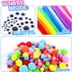 thumbnail image 5 of Xihbxyly Kit de Manualidades de 1900 Piezas, Herramientas de Arte Diy, Pompones, Limpiapipas, Plumas, Cuentas, Palitos de Madera, Tijeras, Divertido Juego de Creatividad, Actividades para El Hogar y, 5 of 7