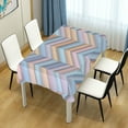 thumbnail image 4 of Yayeee Tablecloths 60" x 90" Rectangle Wrinkle Resistant Party Table Cover, Purple Geometric, 4 of 8