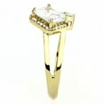thumbnail image 4 of IP Gold(Ion Plating) Stainless Steel Ring with AAA Grade CZ in Clear for Women Style DA173, 4 of 6