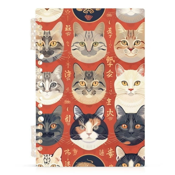 Different Cats Spiral Journal Notebook College Ruled Notebook 8.3" x 5.7" A5 Lined Thick Paper Page