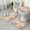 Pioneer Flower Floral, variant on Pioneer Flower Floral Print Pattern Bathroom Rugs Sets 3 Piece,Toilet Cover Set,Absorbent Non Slip Bathroom Mats Sets with U-Shaped Contour Rug Toilet Rug Set