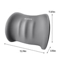 thumbnail image 3 of Car Lumbar Support Pillow for Office Chair, Memory Foam Back Support for Driving Fatigue Back Pain Relief, Back Pillow for Car Seat, Office Chair, Gaming Chair, Truck Seat, 3 of 8