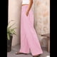 thumbnail image 5 of Pantalones Palazzo de Cuadros para Mujer, Pantalones de Pijama de Cintura Alta y Pierna , Pantalones Casuales Bonitos con Bolsillos Rosa L, 5 of 7