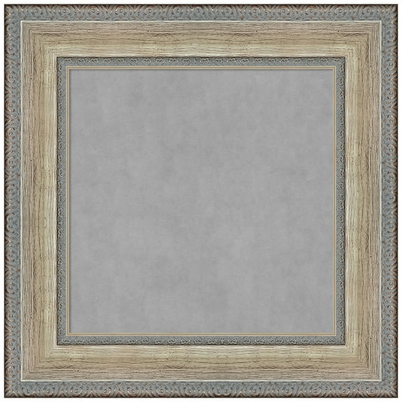 Amanti Art Fleur Champagne Silver Framed Magnetic Board 17 x 17 in.