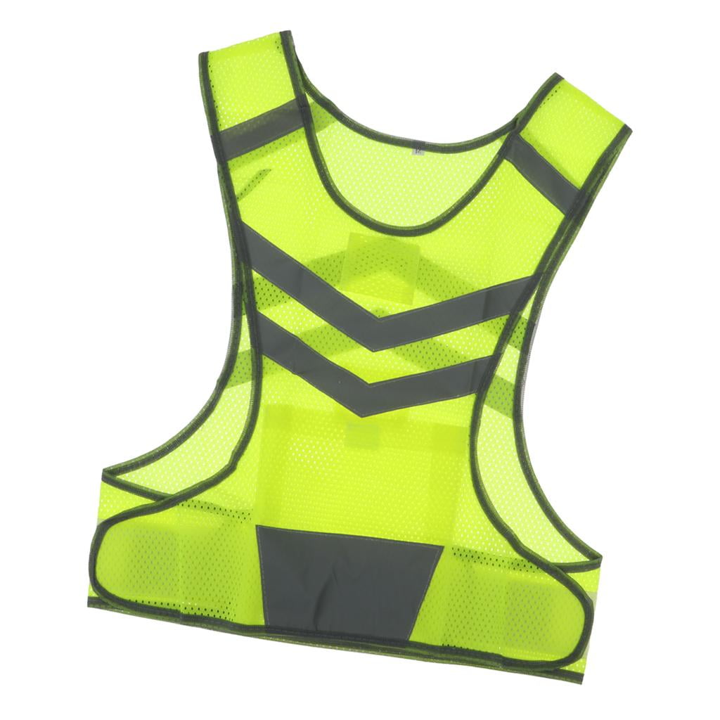 Ceinture Réfléchissante Haute Visibilité AVANA - Jaune Fluo, Réglable 123 à 220 Cm, Pour Vélo, Jogging, Sécurité