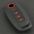 thumbnail image 7 of DON'T TOUCH MY KEY Silicone Smart Car Key Fob Chain Cover Case Protect for Nissan Qashqai Teana Kicks, 7 of 7