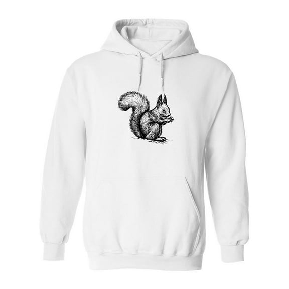 Sitting Squirrel Hoodie Women -SPIdeals Designs, Female 5X-Large
