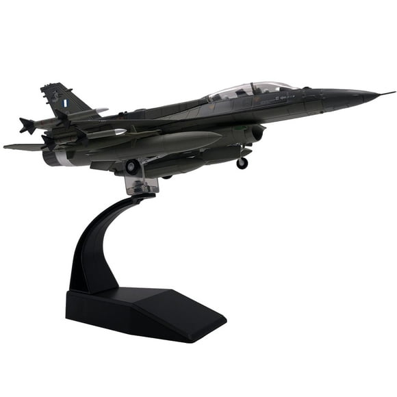 Alloy 1/72 F16 Fighter Diecast Model Ornament Collectables with Display Base for