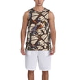 thumbnail image 4 of Gaeub Vector Butterflies Men's Mesh Basketball Jersey, Quick-Drying Sleeveless Top S-4XL, Loose Muscle Tank Top -3X-Large, 4 of 9