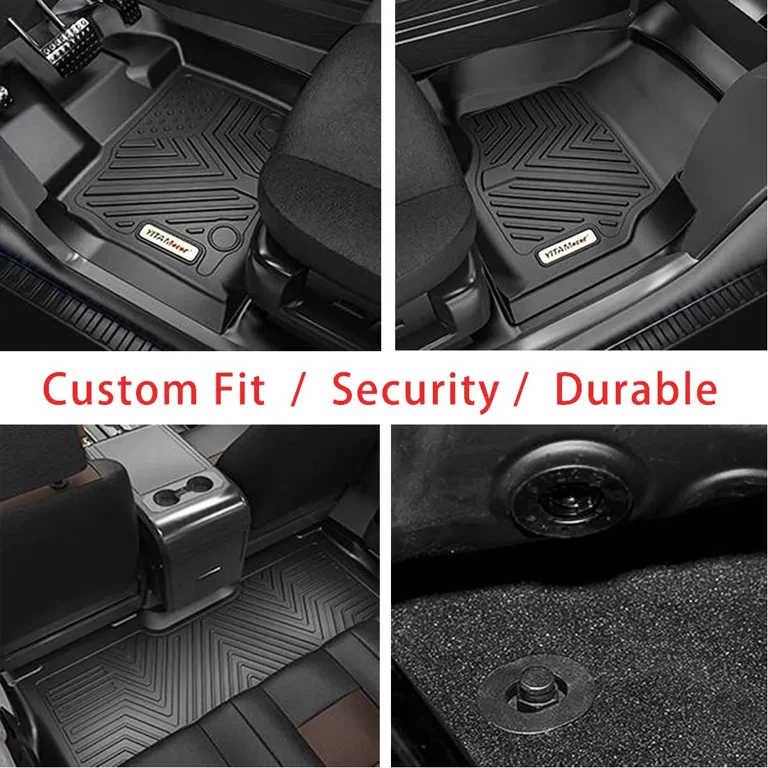 3-Piece All-Weather TPE Floor Mats For Toyota RAV4 2013-2018 – Black Rubber Liners-1284965