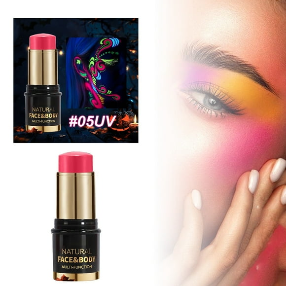 YoaNJYGR Maquillage Enfants Joli Gel Encre Liner Maquillage Visage pour Adultes 12 Couleurs Bâtons de Peinture Fluorescents Peinture Visage Corps Maquillage Fête de Scène Peinture pour Enfants Facile à Laver Fluorescent