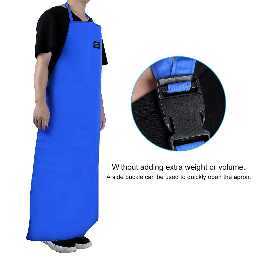 CryO Ultra Low Temperature Protective Apron - Blue Cryogenic Apron For Cold Rooms & Refrigeration
