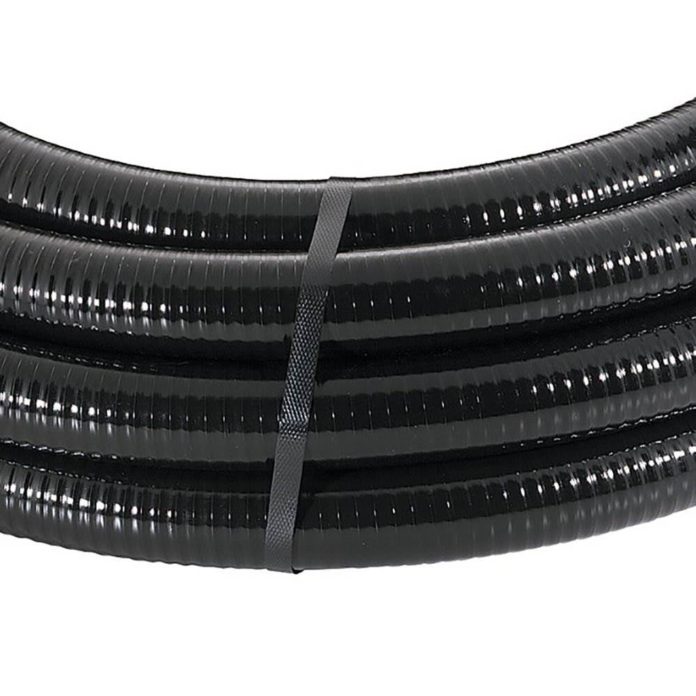 25 ft Flex Black PVC Hose 1.25" ID-thick wall tubing-water-pond-aquaponics-fish 
