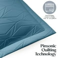 thumbnail image 4 of Clara Clark Quilt Sets, 4 Piece Lightweight Reversible Quilt Bedspread, Ellipse Weave Coverlet Bedding Set, Twin Blue Heaven, 4 of 9