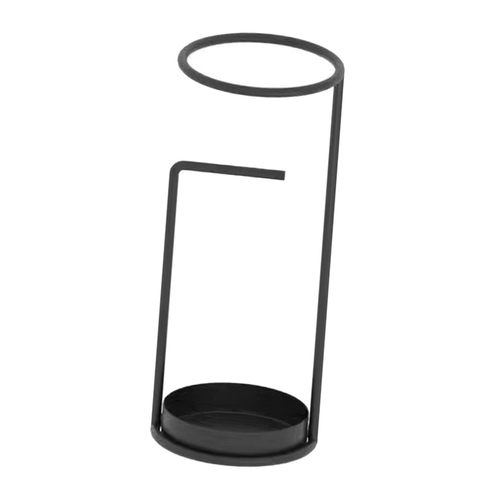 Fiocias Umbrella Stand Holder Umbrella Organizer Bin with Drip Tray for Kitchen Corridor black
