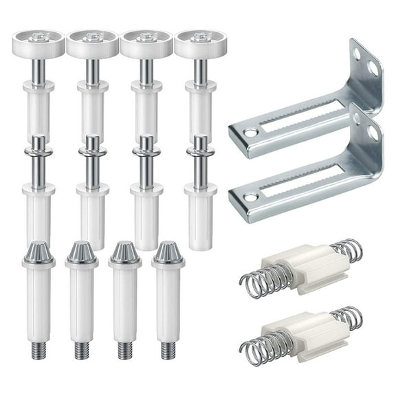 LOVIVER 16x Bifold Door Hardware Bifold Door Hardware Repair Replacement Parts Bifold Door Top Guide Wheel Closet Door Repair