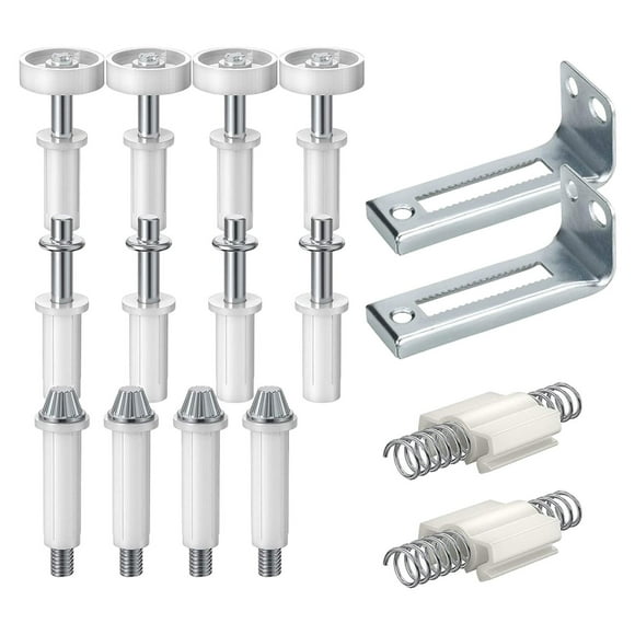 16x herrajes para puertas plegables, herrajes para puertas plegables, piezas de repuesto para reparación, puerta plegable, guía , rueda, repar