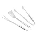 thumbnail image 1 of Grill Tools Set, Portable Durable Comfortable Grip BBQ Tools Set Stainless Steel 3PCS  For Camping, 1 of 8