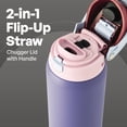 thumbnail image 2 of TAL 32oz Stainless Steel 2-in-1 Water Bottle with Straw and Chug Lid, Purple, 2 of 6