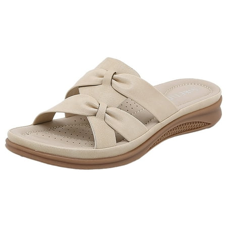 

adviicd Flip Flops For Women Beach Sandals For Women Casual Summer Beach Casual Platforms Wedges Slippers Sandals Fashion Shoes Women s Ladies Women s slipper A 7.5