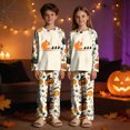 thumbnail image 5 of TOWED22 Kids‘ Halloween Pumpkin Print Pajama Set, Long Sleeve Crew Neck Sleepwear with Pants, Soft Matching Family Holiday Outfit,10-11 Y, 5 of 7