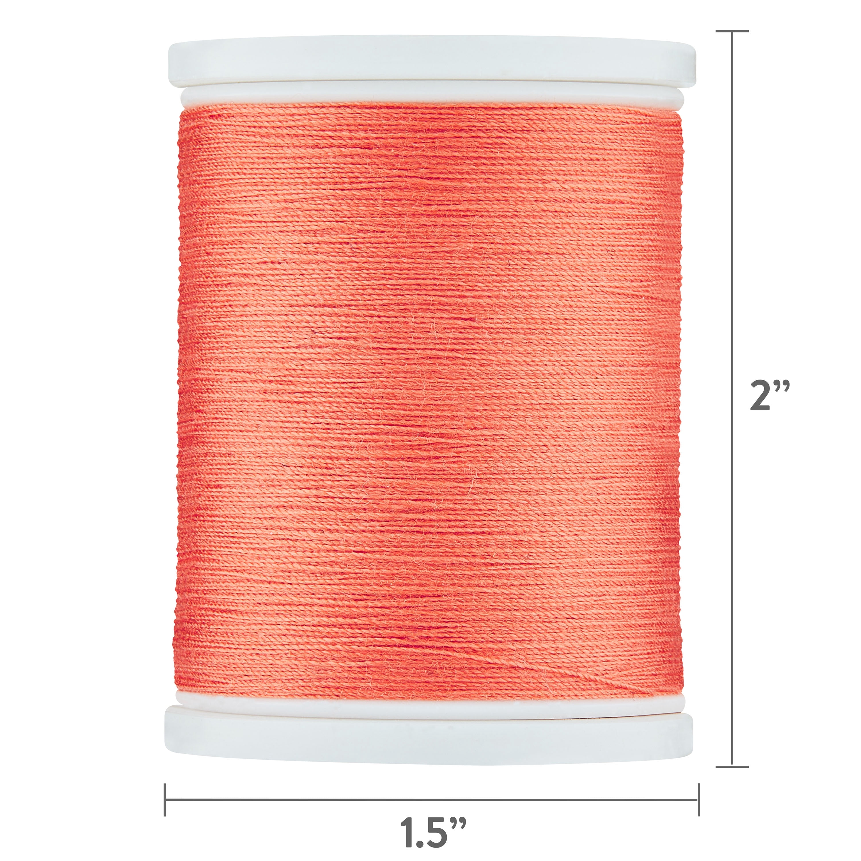 Hello Hobby Deep Apricot 100% Polyester All Purpose Thread, 300 Yards