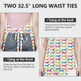 thumbnail image 6 of Colorful Funny Dachshund Apron-Garden Aprons for Women with Pockets-Cotton Linen Waterproof Kitchen Cooking Gardening Aprons Adjustable for Kitchen,Cooking,BBQ and Salon 33x27 Inch, 6 of 7