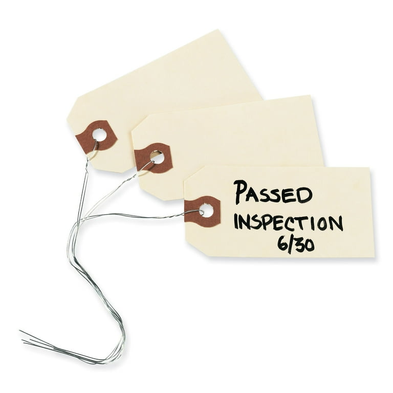 Double Wired Shipping Tags, 11.5 pt Stock, 2.75 x 1.38, Manila, 1,000/Box Double Wired Shipping Tags, 11.5 pt Stock, 2.75 x 1.38, Manila, 1,000/Box