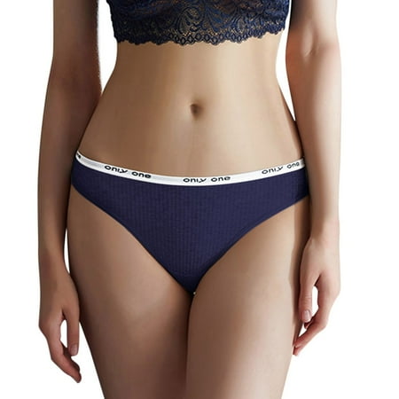 

Zuwimk G String Thongs For Women Women s Beyond Comfort Hi Cut Panties Dark Blue M