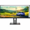 thumbnail image 3 of Lenovo ThinkVision P34WD-40 34" Class UWQHD Curved Screen LED Monitor - 21:9 - Eclipse Black - 34" Viewable - In-plane Switching (IPS) Black Technology - WLED Backlight - 3440 x 1440 - 1.07 Billion..., 3 of 8