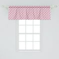 thumbnail image 2 of Ambesonne Cherry Window Valance, Rhythmic Cherries Motifs, 54" X 18", Ruby Pink, 2 of 3