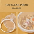 thumbnail image 2 of Small Round Glass Food Containers with lids, 12oz Round Food Storage Containers with Lid, 1.5 Cup Small Glass Food Containers with Lid BPA-Free, Microwave, Dishwasher, Freezer Safe (4 Pack), 2 of 5