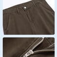 thumbnail image 4 of FRSASU Wide Leg Cargo Pants for Men Stretch Cotton Loose Versatile Athletic Hiking Pants with Pockets Coffee, 4 of 8