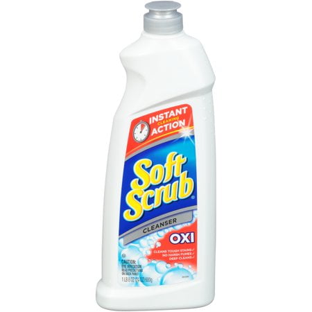 - (2 Pack) Soft Scrub Multi-Purpose Cleanser with Oxi, Surface Cleaner, 24 Ounce