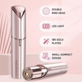 thumbnail image 2 of Facial Hair Removal for Women - Painless Facial Hair Remover - Electric Hair Removal Device for Face Lips Peach Fuzz with Light (Rose Gold) Rose Gold, 2 of 4