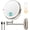 Nickel 20x, variant on PETGLE 8'' Wall Mounted Lighted Makeup Mirror, 3200mAh Rechargeable Double-Sided 1X/20X Magnifying Mirror with Light, Touch Dimmable 3 Color Light, 360° Rotation Foldable Extended Arm, Chrome