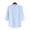 #037-Light Blue, variant on Kakii Men's 3/4 Sleeve Linen Henley Shirt Quick-Drying Stylish Casual Shirt for Daily Wear Summer Vacation