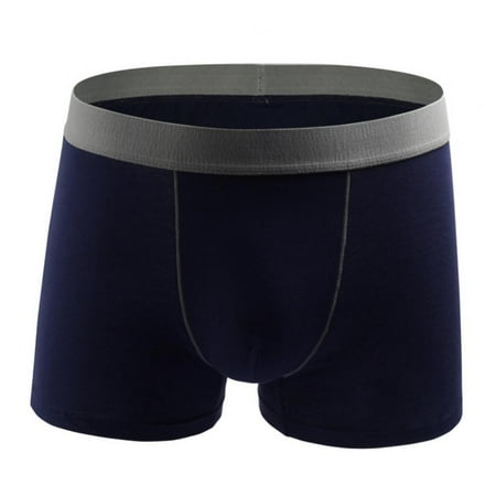 

Men s Underwear Cotton Sport Solid Color Boxer Briefs Casual Ultra Comfort Soft Breather Panties Plus Size XL-5XL(1-Packs)