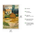 thumbnail image 2 of Landscape near Arles France - From an Original Color Painting by Paul Gauguin c.1888 - Master Art Print (Unframed) 12in x 18in, 2 of 4