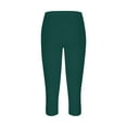 thumbnail image 4 of frariair Ladies Ventilated Mesh Insert Cropped Leggings With Moisture Control And Stretch Support For Fitness Enthusiasts Dark Green, 4 of 4