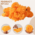 thumbnail image 5 of 3.9inch Marigold Flowers Artificial Day of the Dead Flower 50Pcs Fake Head for Garland Making, 5 of 9