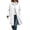 White, variant on Women's Button Down Long Jacket Lapel Collar Long Sleeve Coats With Pocket Fall Fleece Lined Casual Loose Cardigan
